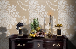 Обои KT4538 фото в интерьере гостиной превью