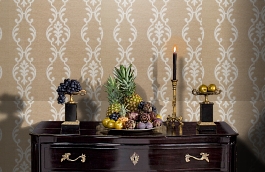 Обои KT5238 фото в интерьере гостиной превью