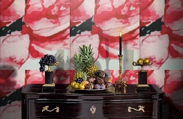 Обои KT80052 фото в интерьере гостиной превью