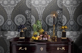 Обои KT80073 фото в интерьере гостиной превью