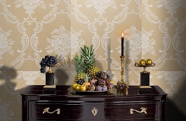 Обои KT9875 фото в интерьере гостиной превью