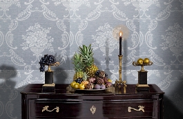 Обои KT9886 фото в интерьере гостиной превью