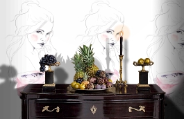 Обои 100570 фото в интерьере гостиной превью