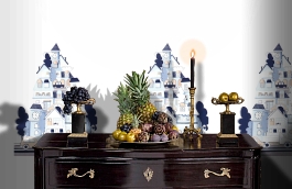 Обои T2270 фото в интерьере гостиной превью