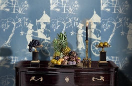 Обои F75.0001.C05 CHINO.22 C-0 фото в интерьере гостиной превью