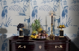 Обои F75.0002.C03 IZA C-03 фото в интерьере гостиной превью