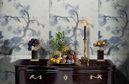 Обои F75.0004.A03 TOILE.39467 фото в интерьере гостиной превью