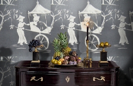 Обои F75.0006.C04 RODIN C-04 фото в интерьере гостиной превью