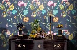 Обои 111489 фото в интерьере гостиной превью