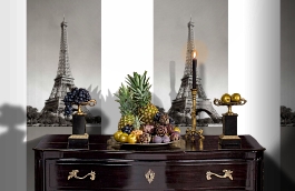 Обои HTD17301 фото в интерьере гостиной превью