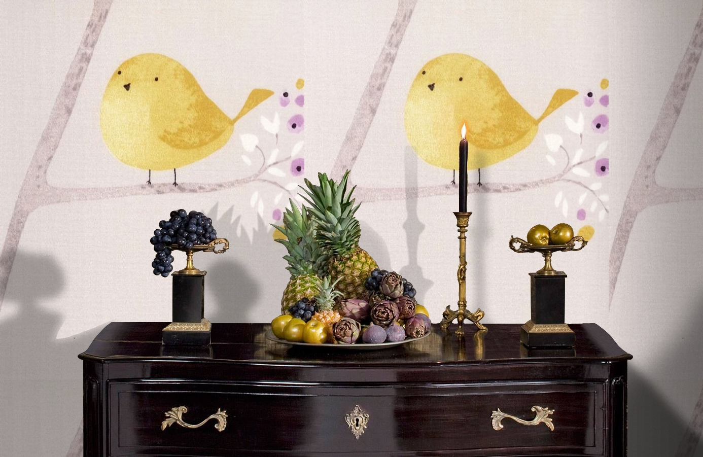 Обои MLW80025224 фото в интерьере гостиной