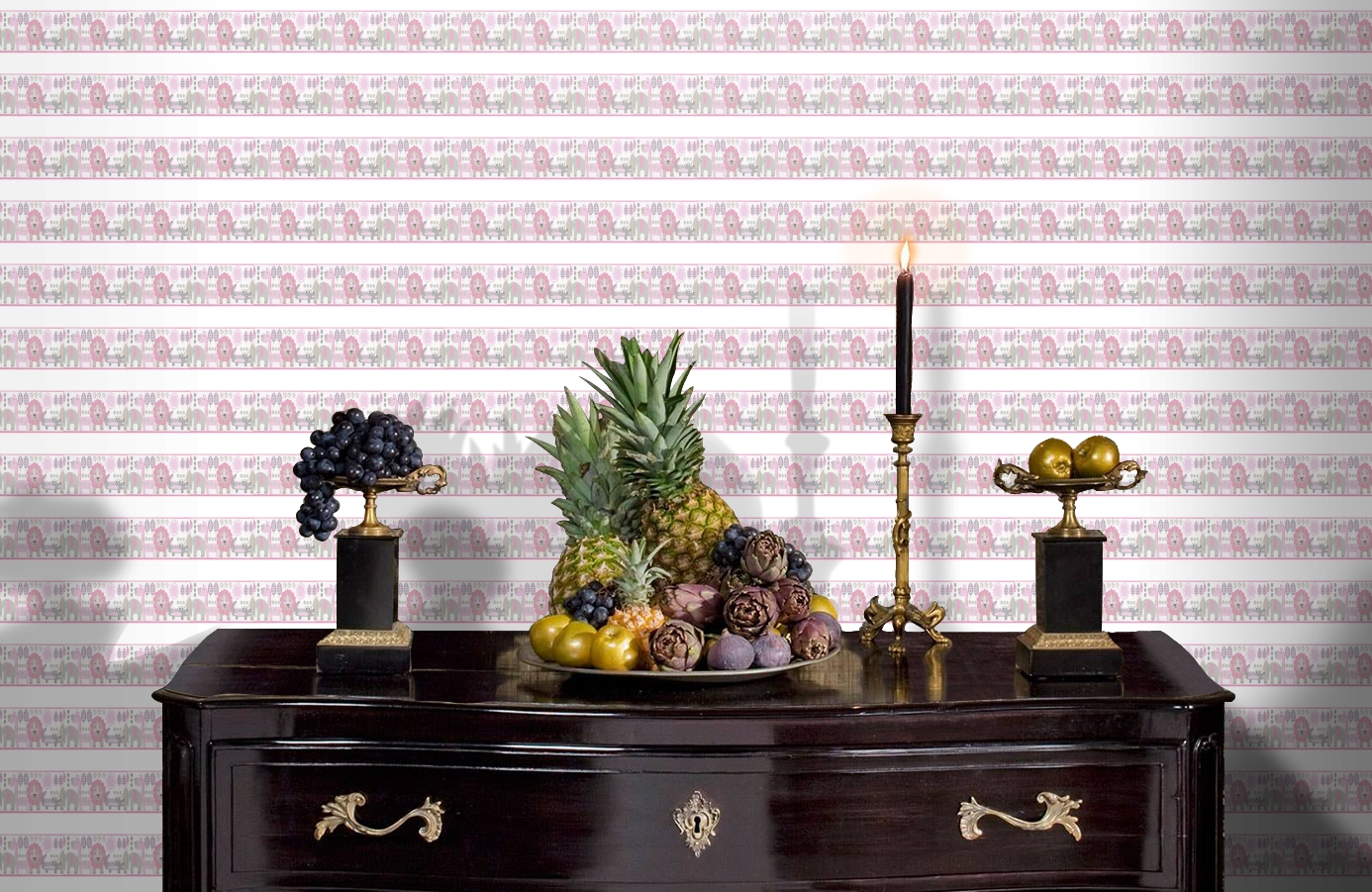 Обои DLB50073 фото в интерьере гостиной