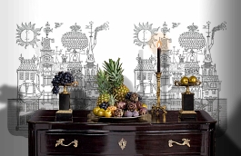 Обои 6274 фото в интерьере гостиной превью