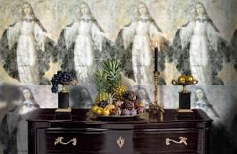 Обои 2231 фото в интерьере гостиной превью