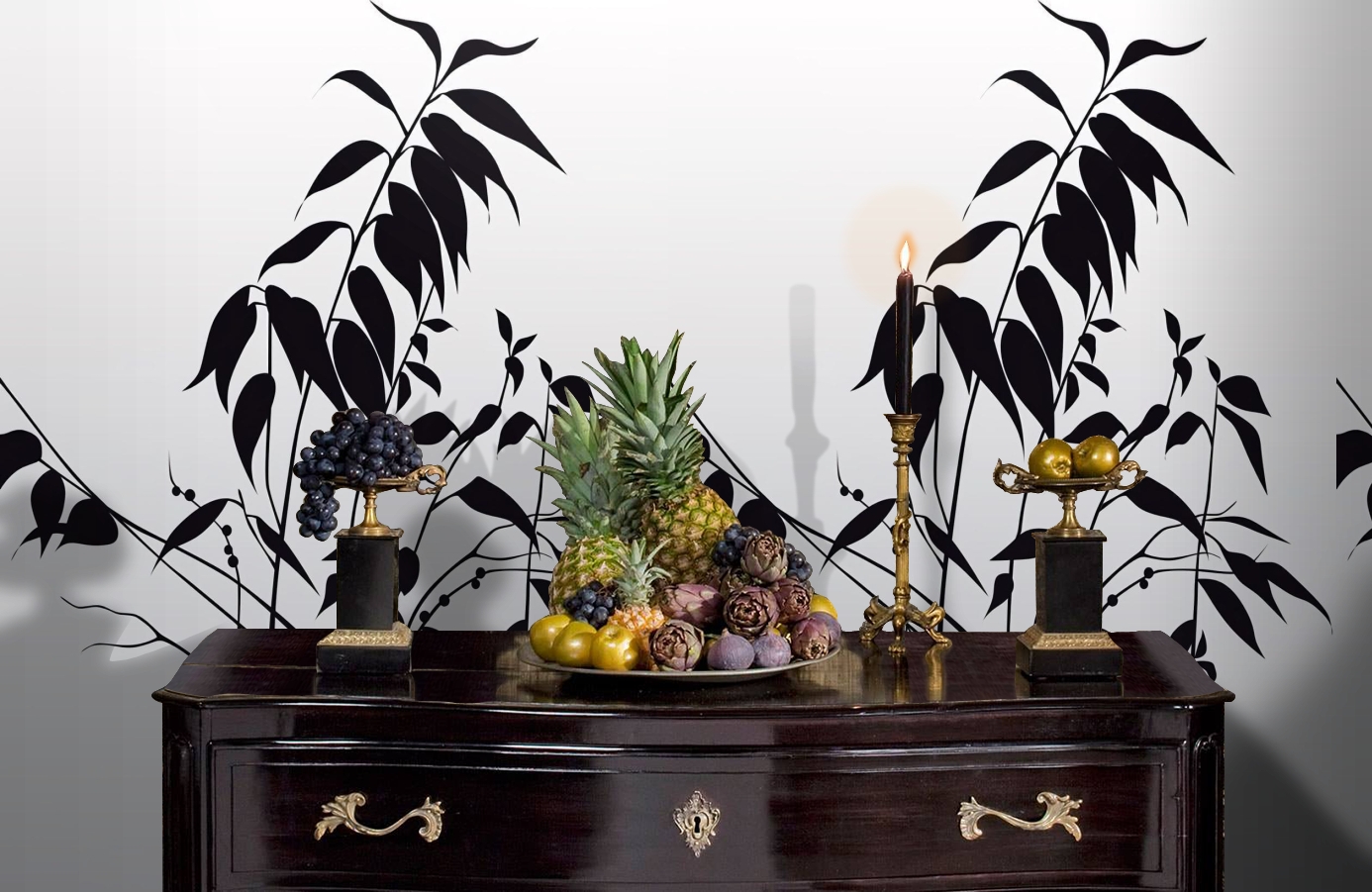 Обои DM208-3 фото в интерьере гостиной Обои DM208-3 фото в интерьере гостиной