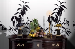 Обои DM208-3 фото в интерьере гостиной превью