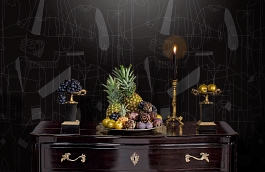 Обои DM210-4 фото в интерьере гостиной превью