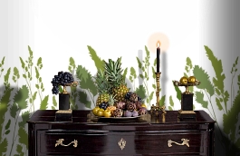 Обои DM220-3 фото в интерьере гостиной превью