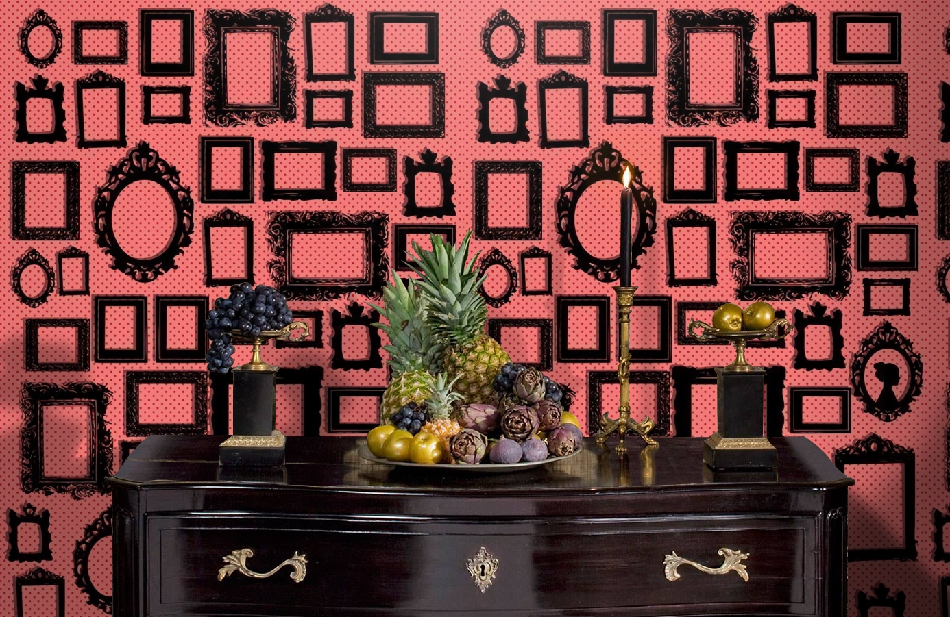 Обои P010604-4 фото в интерьере гостиной