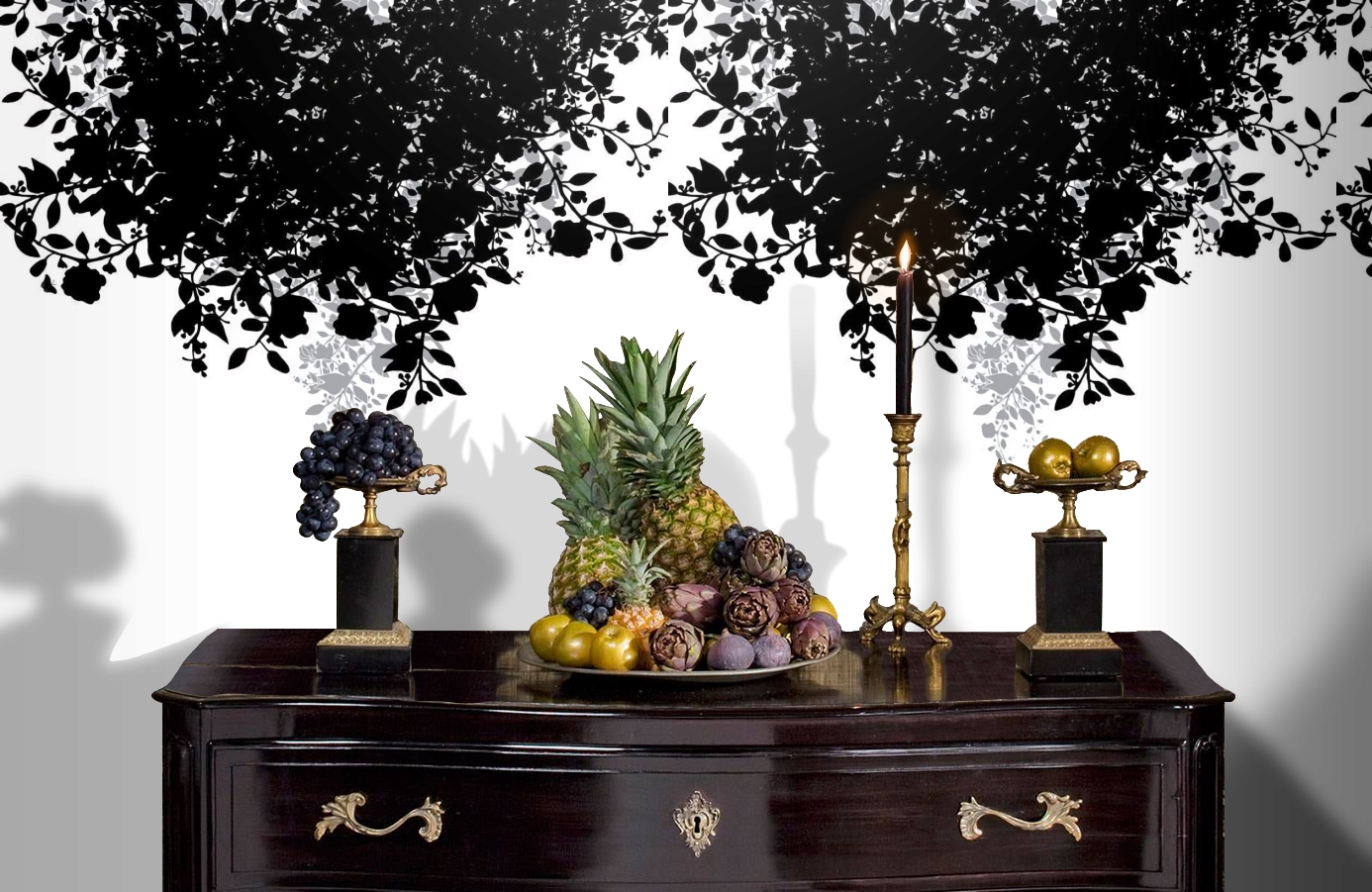 Обои P030602-4 фото в интерьере гостиной