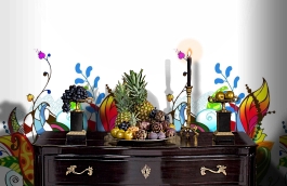 Обои P031303-4 фото в интерьере гостиной превью