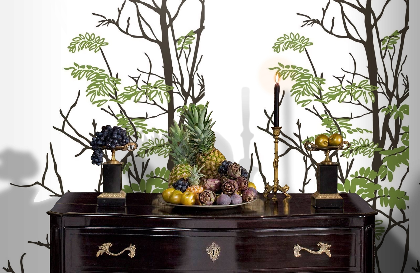 Обои P031803-4 фото в интерьере гостиной