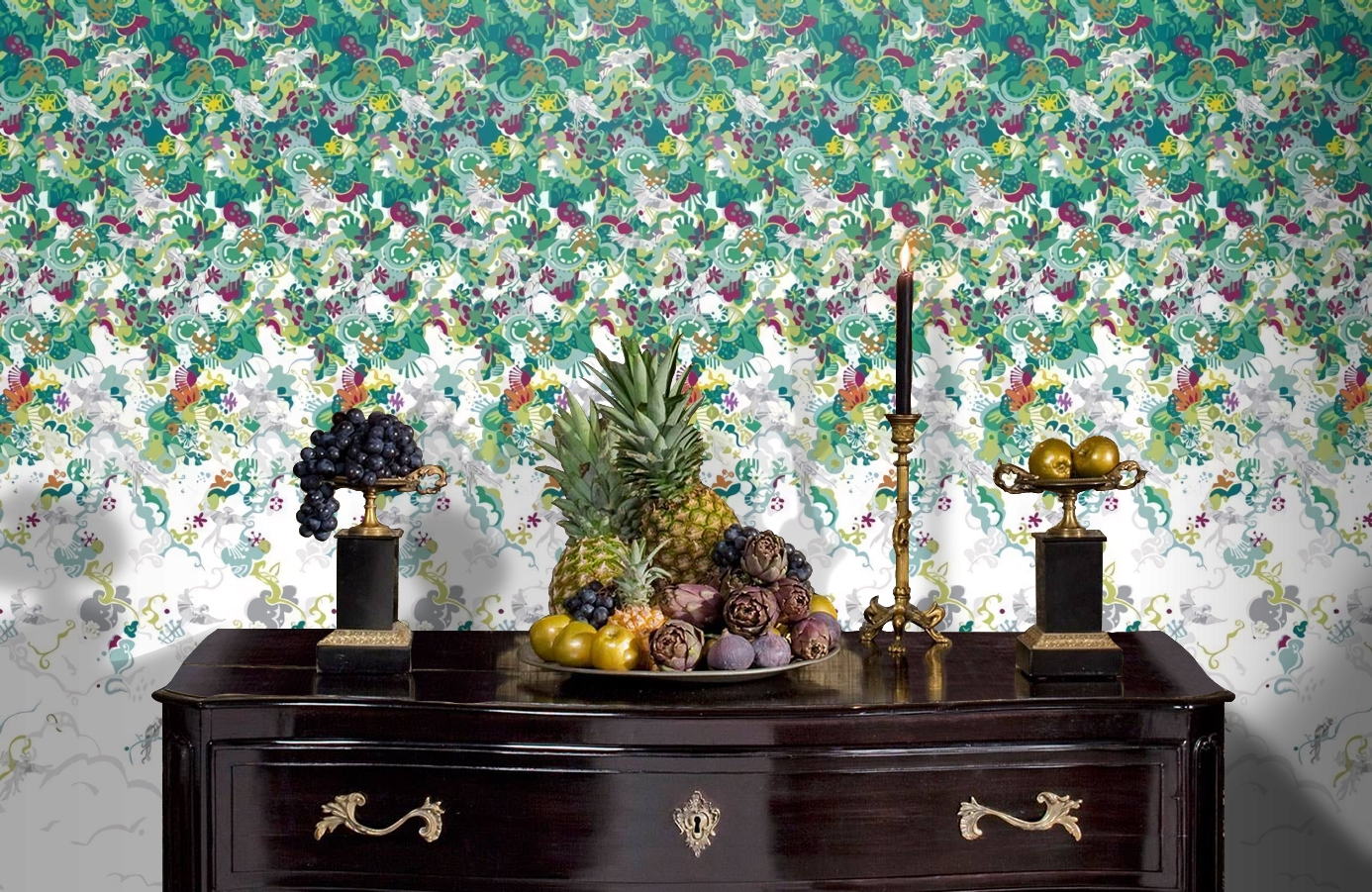 Обои P032301-4 фото в интерьере гостиной