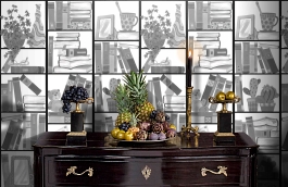 Обои P121601-4 фото в интерьере гостиной превью