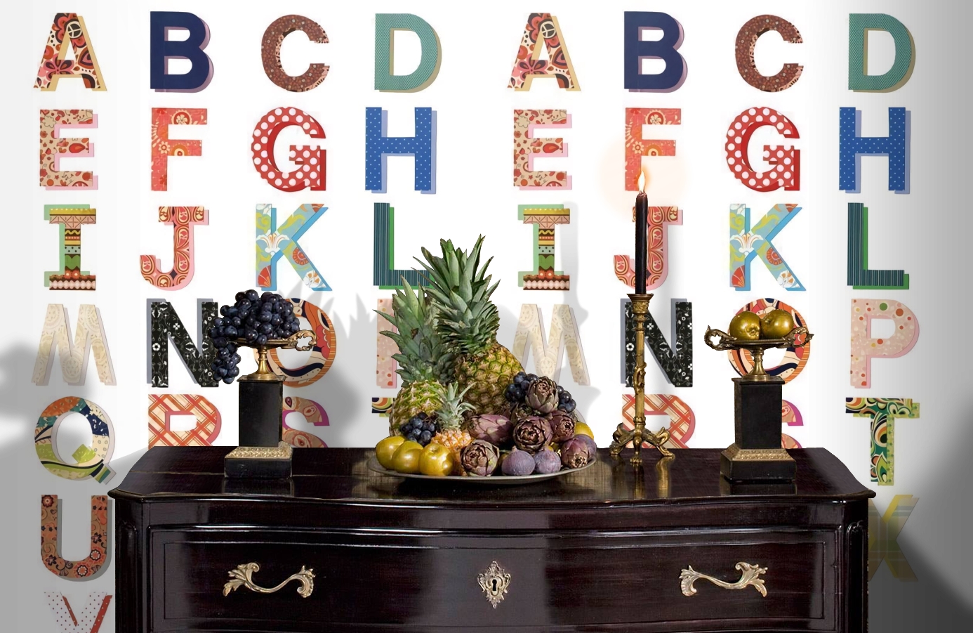 Обои P121804-4 фото в интерьере гостиной