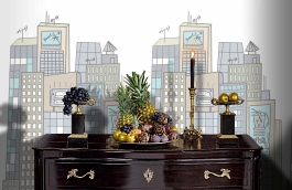 Обои P122102-4 фото в интерьере гостиной превью