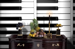 Обои P131001-4 фото в интерьере гостиной превью