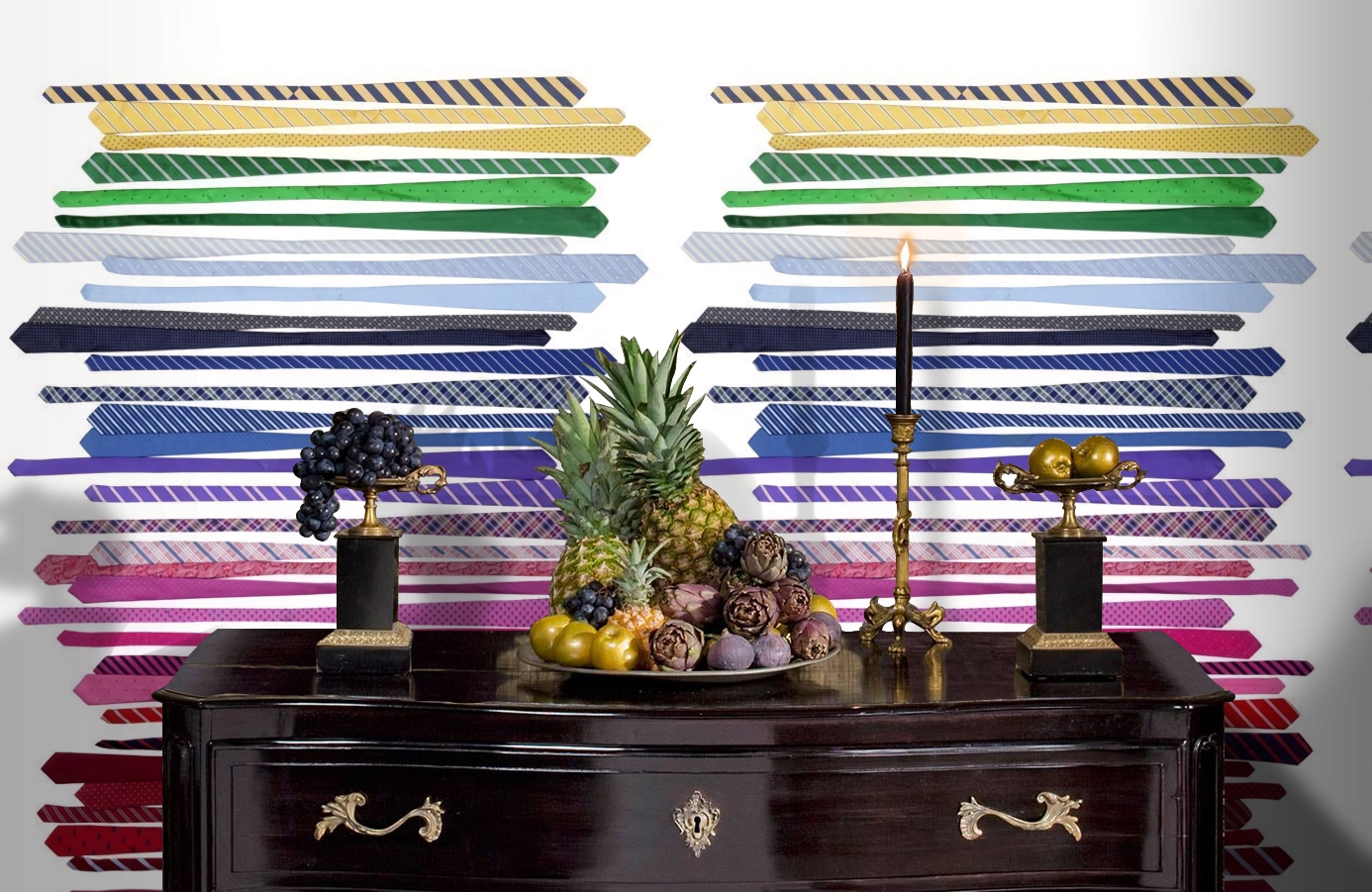 Обои P141502-4 фото в интерьере гостиной