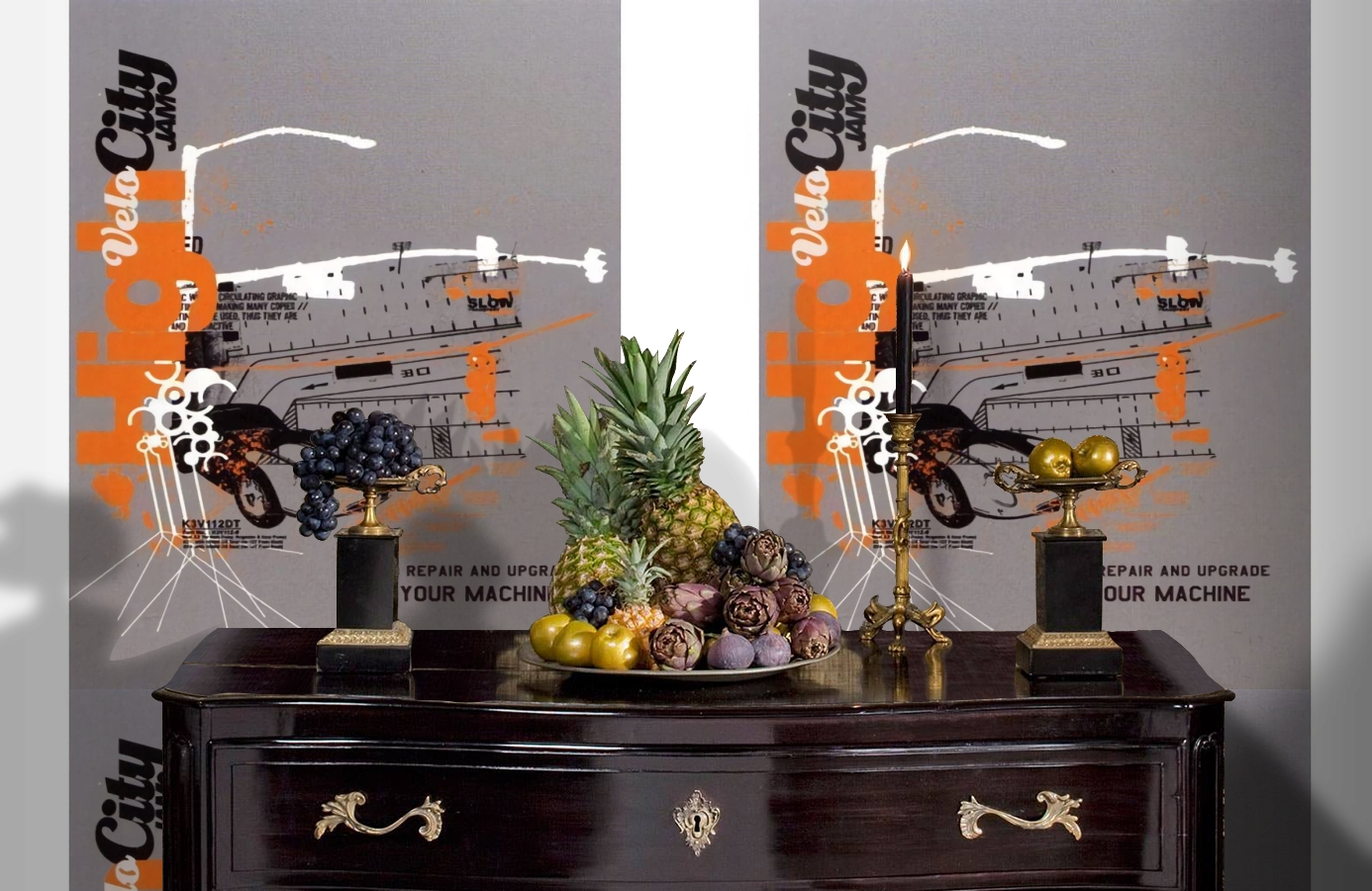 Обои SL 4 804 1621 260*186 фото в интерьере гостиной