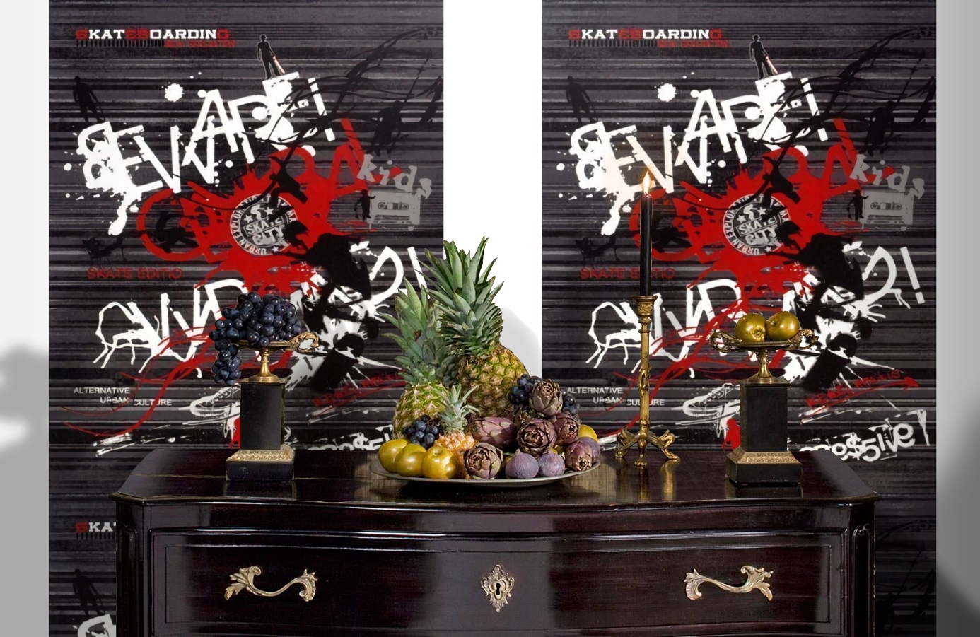 Обои SL 4 804 1632 260*186 фото в интерьере гостиной