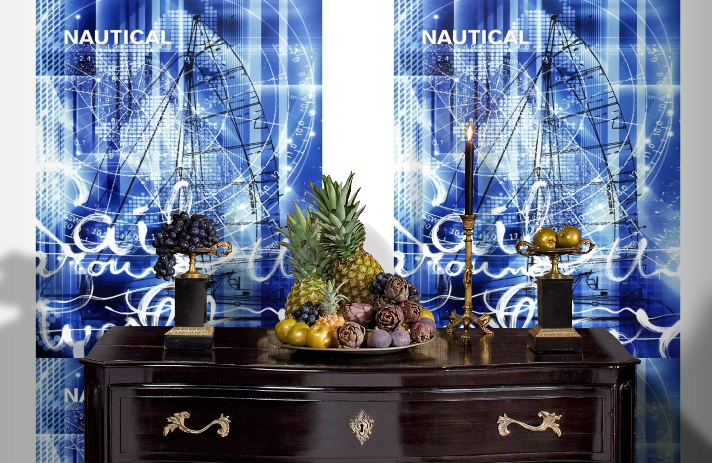 Обои SL 4 804 1640 260*186 фото в интерьере гостиной