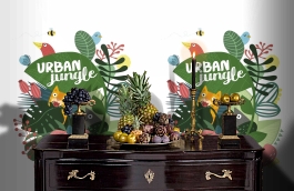 Обои 100594 фото в интерьере гостиной превью