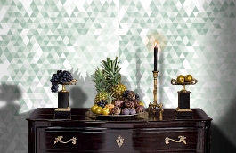 Обои 100815 фото в интерьере гостиной превью