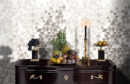 Обои 100839 фото в интерьере гостиной превью