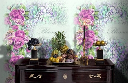 Обои 24119 фото в интерьере гостиной превью