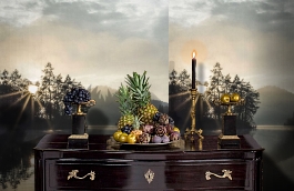 Обои SLD18196 фото в интерьере гостиной превью