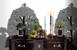 Обои E040801-5 фото в интерьере гостиной превью