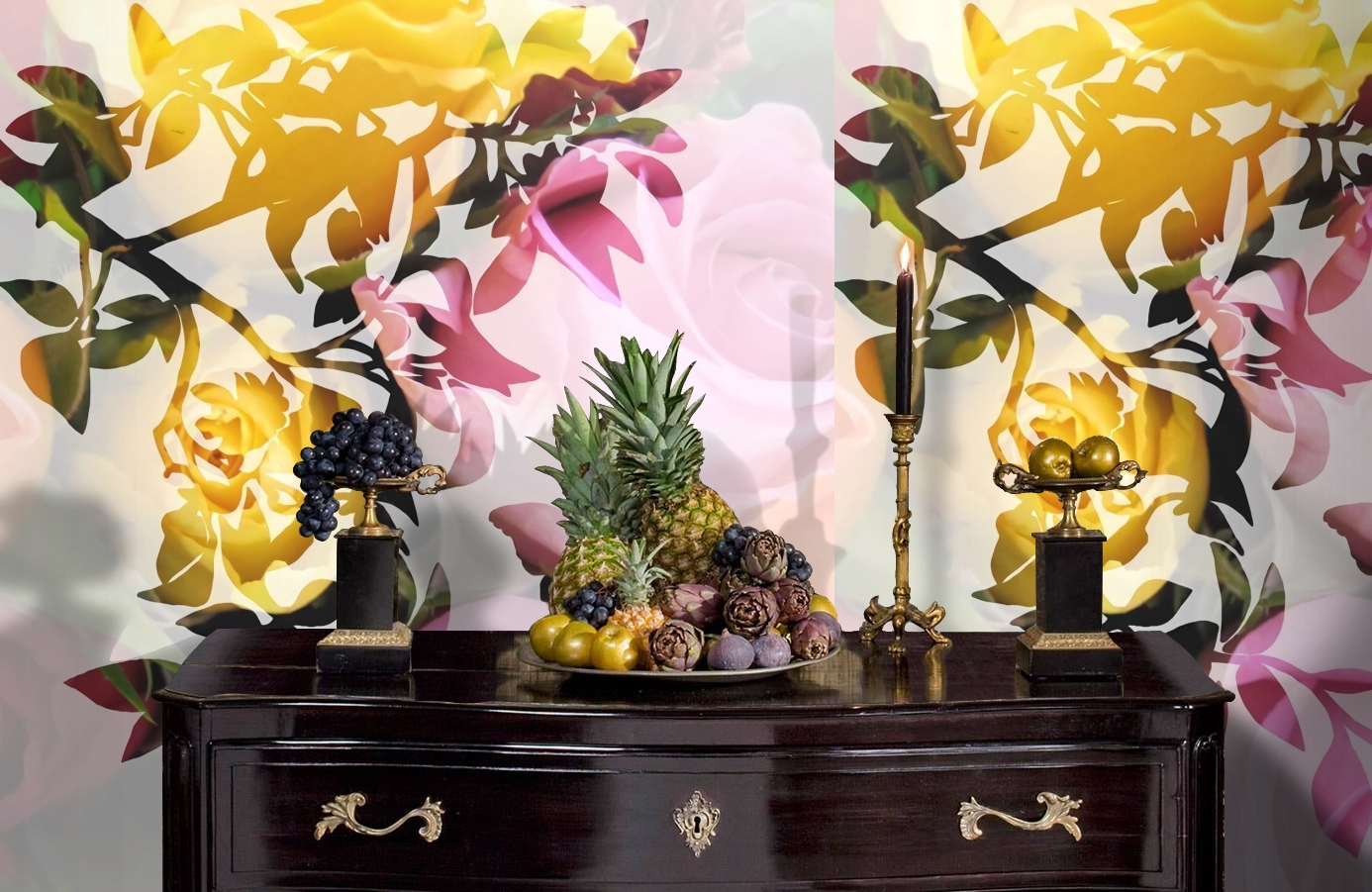 Обои P011301-5 фото в интерьере гостиной