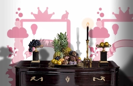 Обои P121901-5 фото в интерьере гостиной превью