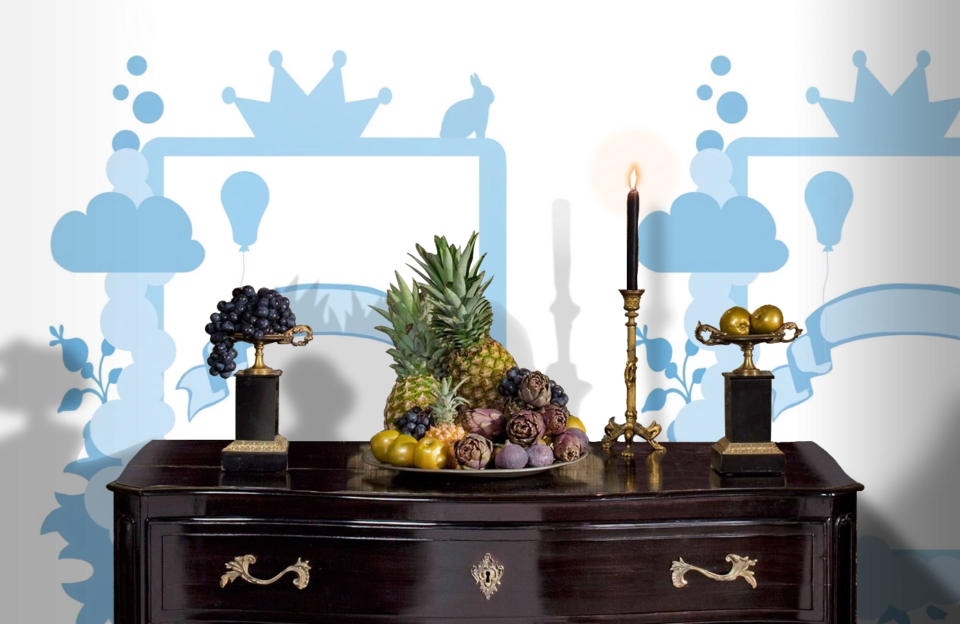 Обои P121902-5 фото в интерьере гостиной