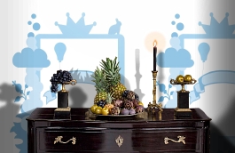 Обои P121902-5 фото в интерьере гостиной превью