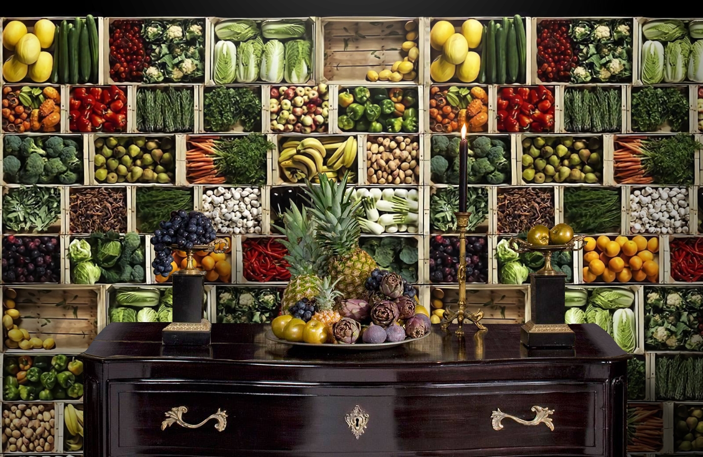 Обои P192901-5 фото в интерьере гостиной