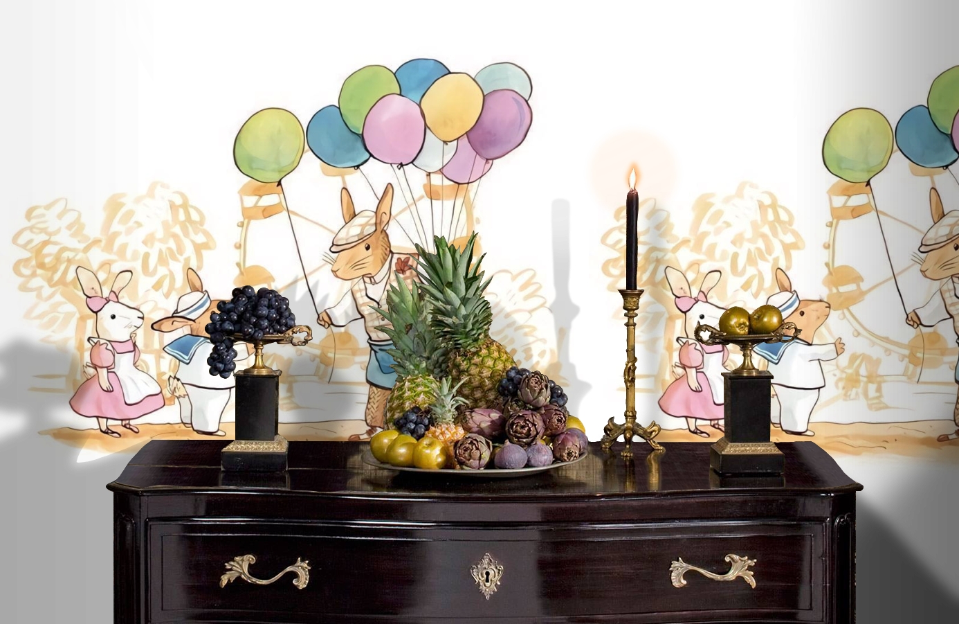 Обои 1233001 фото в интерьере гостиной