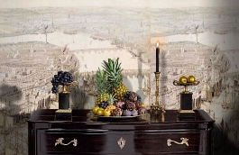 Обои 1463 lev5 805 фото в интерьере гостиной превью