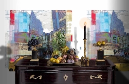 Обои 1554 lev6 805 фото в интерьере гостиной превью