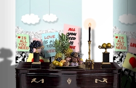 Обои P180601-4 фото в интерьере гостиной превью